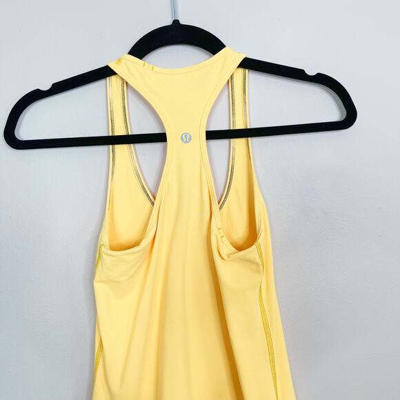 Lululemon Cool Racerback Tank Top Orange Melon Size 4 Scoop Neck Workout Womens - Picture 5 of 6